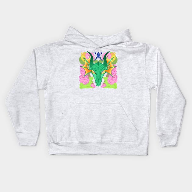 RainWing Face Kids Hoodie by IceOfWaterflock